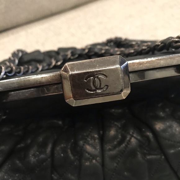 Authentic Chanel Iridescent Quilted Frame Bag - Picture 6 of 15